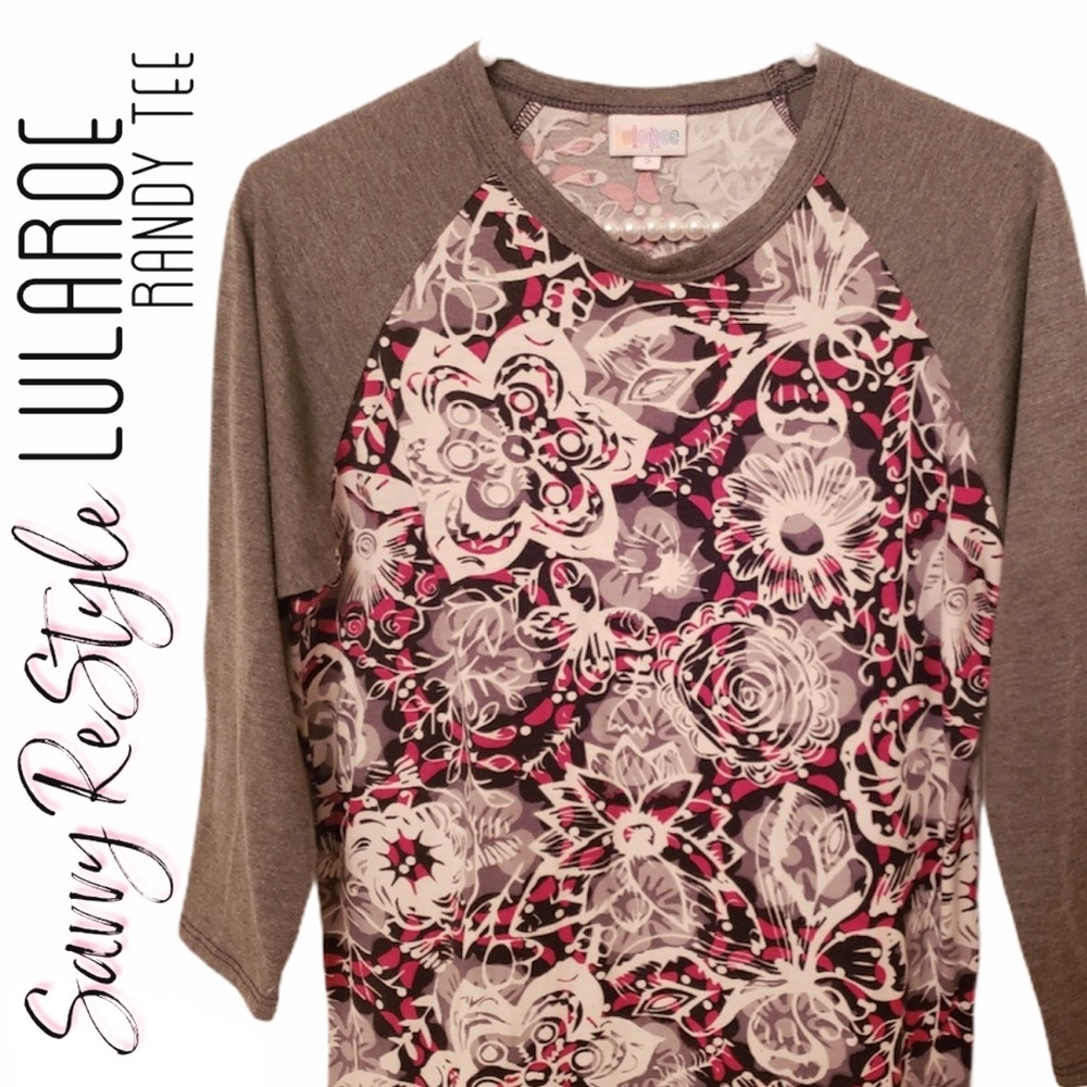 LulaRoe | Randy Tee w/ Design Size Small